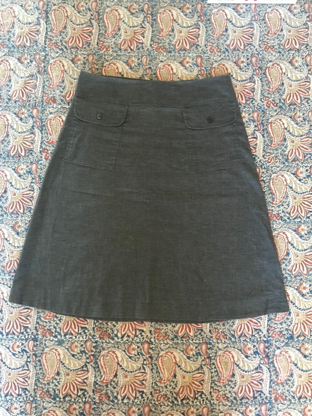 Pillar by Allison Wonderland A-line Skirt, Grey, Size10